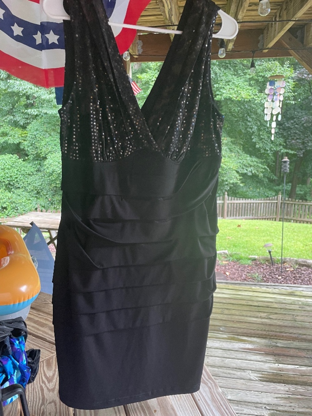 Stunning petite cocktail dress, black, elegant size 14 petite